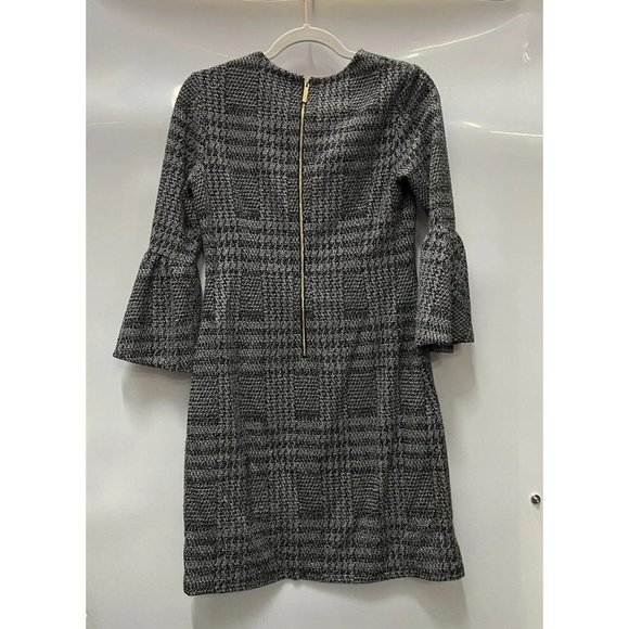 Women’s Calvin Klein Size 4 Three-Quarter Sleeve Black And White Dress - Picture 2 of 5